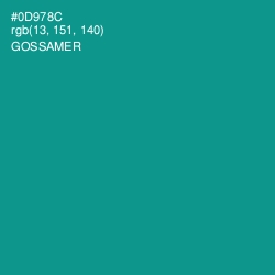 #0D978C - Gossamer Color Image