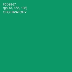 #0D9867 - Observatory Color Image
