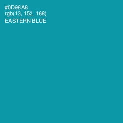 #0D98A8 - Eastern Blue Color Image