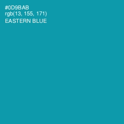 #0D9BAB - Eastern Blue Color Image