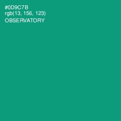 #0D9C7B - Observatory Color Image
