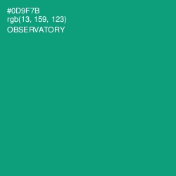 #0D9F7B - Observatory Color Image