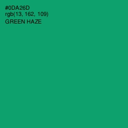 #0DA26D - Green Haze Color Image