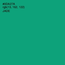 #0DA27A - Jade Color Image