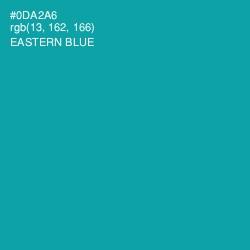 #0DA2A6 - Eastern Blue Color Image