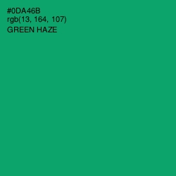 #0DA46B - Green Haze Color Image