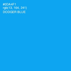 #0DA4F1 - Dodger Blue Color Image