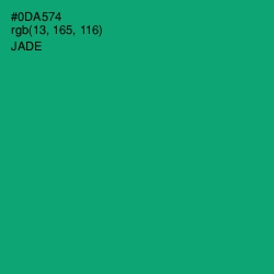 #0DA574 - Jade Color Image