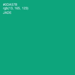 #0DA57B - Jade Color Image