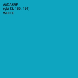 #0DA5BF - Bondi Blue Color Image