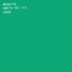 #0DA775 - Jade Color Image