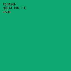 #0DA86F - Jade Color Image