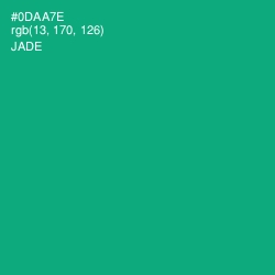 #0DAA7E - Jade Color Image