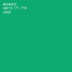 #0DAB72 - Jade Color Image