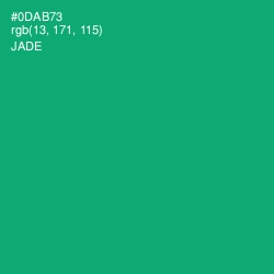 #0DAB73 - Jade Color Image