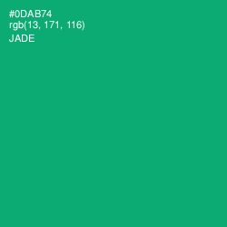 #0DAB74 - Jade Color Image