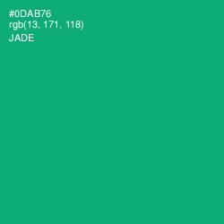 #0DAB76 - Jade Color Image