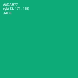#0DAB77 - Jade Color Image