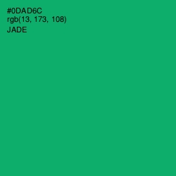 #0DAD6C - Jade Color Image