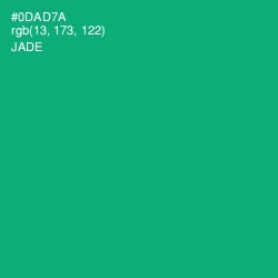 #0DAD7A - Jade Color Image