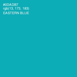 #0DADB7 - Eastern Blue Color Image