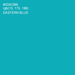 #0DADBA - Eastern Blue Color Image