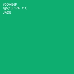 #0DAE6F - Jade Color Image