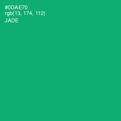 #0DAE70 - Jade Color Image