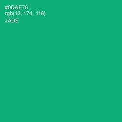 #0DAE76 - Jade Color Image