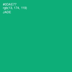 #0DAE77 - Jade Color Image