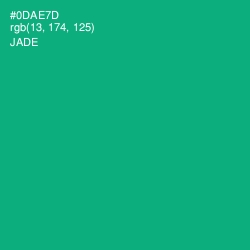#0DAE7D - Jade Color Image