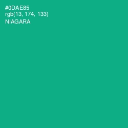 #0DAE85 - Niagara Color Image