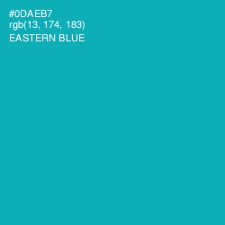 #0DAEB7 - Eastern Blue Color Image