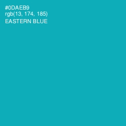 #0DAEB9 - Eastern Blue Color Image