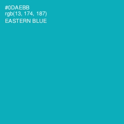 #0DAEBB - Eastern Blue Color Image