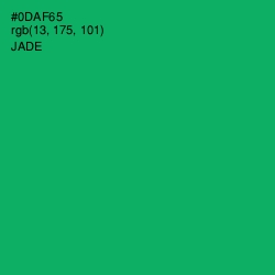 #0DAF65 - Jade Color Image