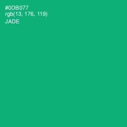 #0DB077 - Jade Color Image