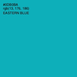 #0DB0BA - Eastern Blue Color Image