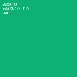 #0DB175 - Jade Color Image