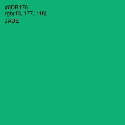 #0DB176 - Jade Color Image