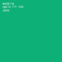 #0DB178 - Jade Color Image