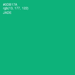 #0DB17A - Jade Color Image