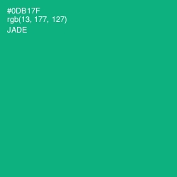 #0DB17F - Jade Color Image