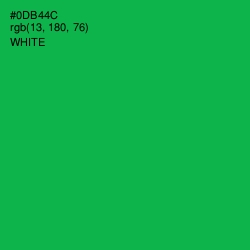 #0DB44C - Green Haze Color Image