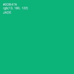 #0DB47A - Jade Color Image