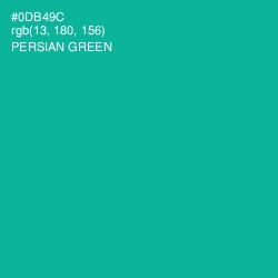 #0DB49C - Persian Green Color Image