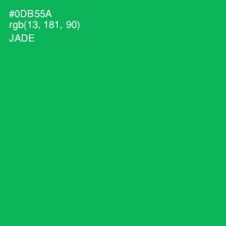 #0DB55A - Jade Color Image