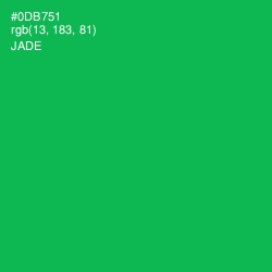 #0DB751 - Jade Color Image