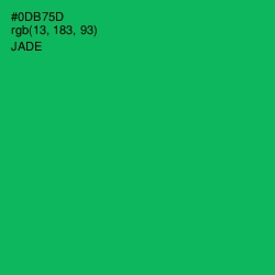 #0DB75D - Jade Color Image