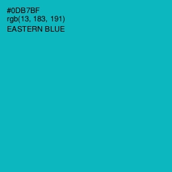 #0DB7BF - Eastern Blue Color Image